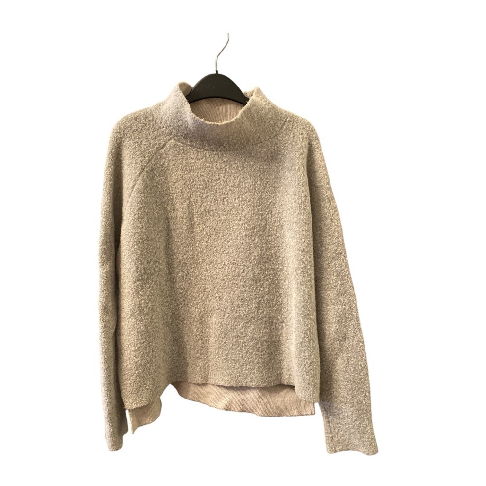 Theory Beige Cowl Neck Sweater